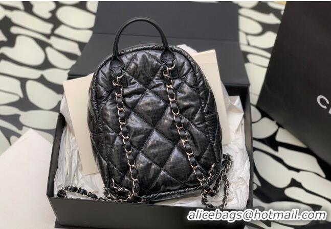 Promotional Chanel Coco Neige Nylon Backpack Bag AS4366 Black 2024