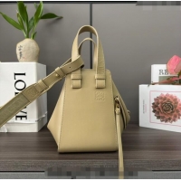 Buy Discount Loewe Compact Hammock bag in satin calfskin with Jacquard Strap 262309 Clay Green 2024