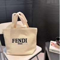 Trendy Design Fendi Straw Tote Bag 040201 Beige 2024