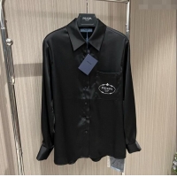 ​Top Grade Prada Shirt P032741 Black 2024