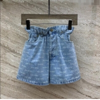 Traditional Discount Miu Miu Denim Shorts M032814 Blue 2024 