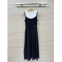 ​Affordable Price Miu Miu Long Dress M040116 White/Black 2024