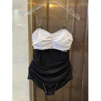 Affordable Price Chanel Swimwear with Chain 0306 Black/White 2024