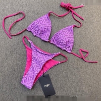 ​Top Quality Fendi Two Pieces Swimwear 0308 Purple/Pink 2024