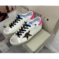 Purchase Golden Goose GGDB Super-Star Sneakers in Calfskin White/Hot Pink 328149