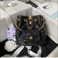 Promotional Chanel Calfskin Small Backpack bag AS3947 Black 2023