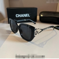 New Style Chanel Sunglasses 041005 Black 2024