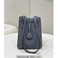 Inexpensive Fendi Origami Mini Bag in Leather that can be transformed 8626 Grey Blue 2024 TOP