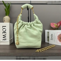 Top Quality Loewe Small Squeeze bag in nappa lambskin 652329 Jade Green 2023