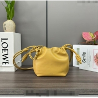 Best Price Loewe Mini Flamenco Purse bag in mellow nappa lambskin 412342 Yellow 2024