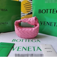 Traditional Discount Bottega Veneta Candy Jodie Bag in Intreccio Leather 730828 Pink 2024
