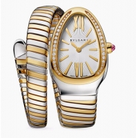 Discount Bvlgari Serpenti Tubogas Watch 18K Yellow Gold With Diamond Single-Spiral Watch Dial 35mm BV1257