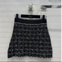 Low Cost Design Dior Knit Skirt D043013 Black 2024