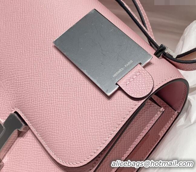 Well Crafted Hermes Constance Bag 18cm in Epsom Leather H3037 Cream Pink 2023 (Half Handmade)