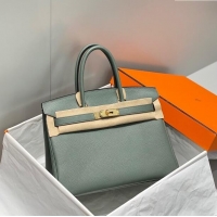 Top Quality Hermes Birkin 30cm Bag in Togo Leather 1227 Almond Green 2023