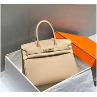 Shop Discount Hermes Birkin 30cm Bag in Togo Leather 1227 Coat Beige 2023