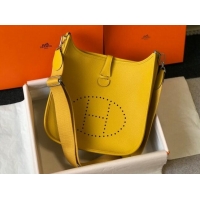 Luxurious Hermes Evelyne Bag 29cm in Togo Leather H7056 Amber Yellow 2023
