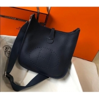 Inexpensive Hermes Evelyne Bag 29cm in Togo Leather H7056 Stone Blue 2023