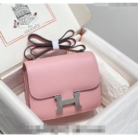 Well Crafted Hermes Constance Bag 18cm in Epsom Leather H3037 Cream Pink 2023 (Half Handmade)