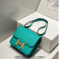 Top Design Hermes Classic Constance Bag 23cm in Epsom Leather H3038 Verona Green/Gold 2023