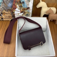 Well Crafted Hermes Geta Bag in Chevre Mysore Leather H2903 Deep Red 2023(All Handmade)