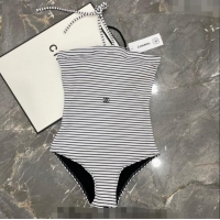 ​Inexpensive Chanel Swimwear with Stripes 9098 White/Black 2024