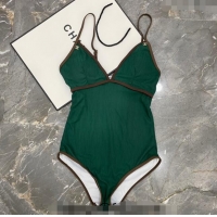 Well Crafted Chanel Swimwear 050949 Green 2024