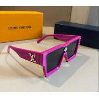 Super Quality Louis Vuitton Cyclone Sunglasses 0514 Dark Pink 2024