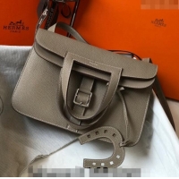 Low Cost Hermes Halzan Bag 30cm in Togo Leather HH1134 Dove Grey