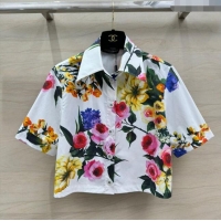 ​Low Cost Dolce & Gabbana Short-sleeved Shirt DG051736 White 2024