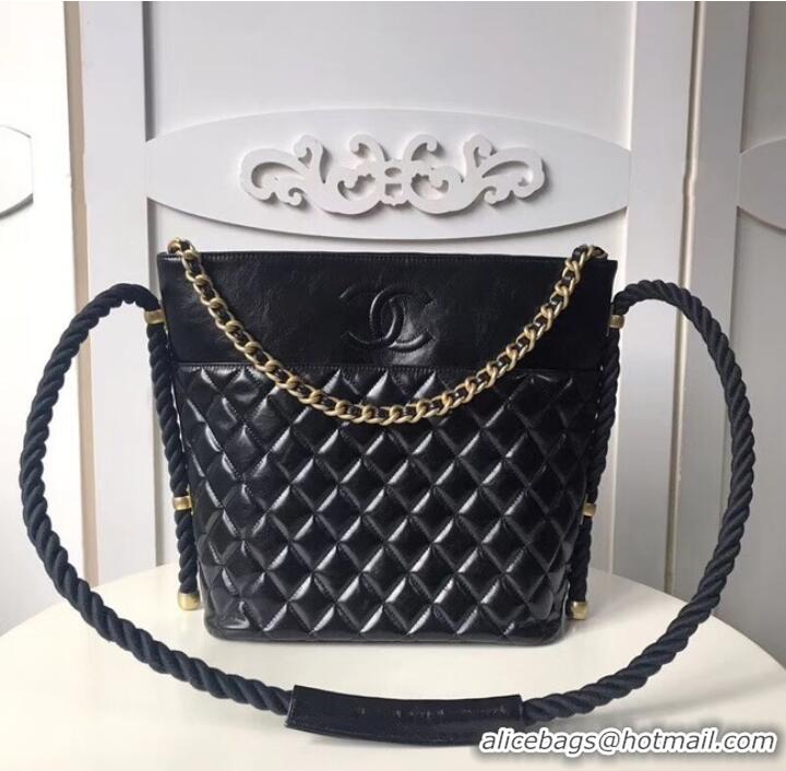 Most Popular Chanel hobo handbag AS0076 Black- The Discount Handbags ...