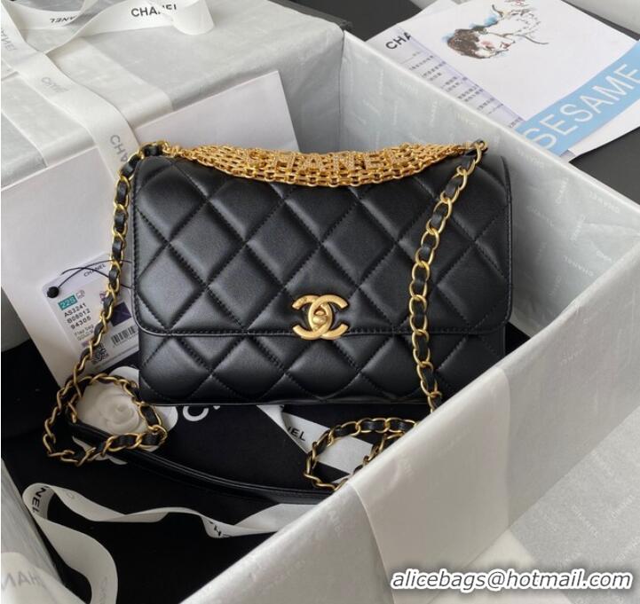 Reasonable Price Chanel SMALL FLAP BAG AS3241 black AAAAA Discount