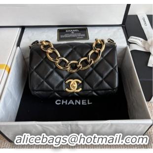Super Quality Chanel FLAP BAG Lambskin & Gold-Tone Metal AS3366 black ...