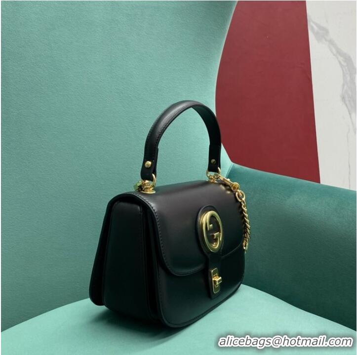 Trendy Design GUCCI BLONDIE SMALL TOP HANDLE BAG 735101 Black Best